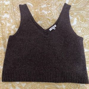 Madewell cropped sweater tank